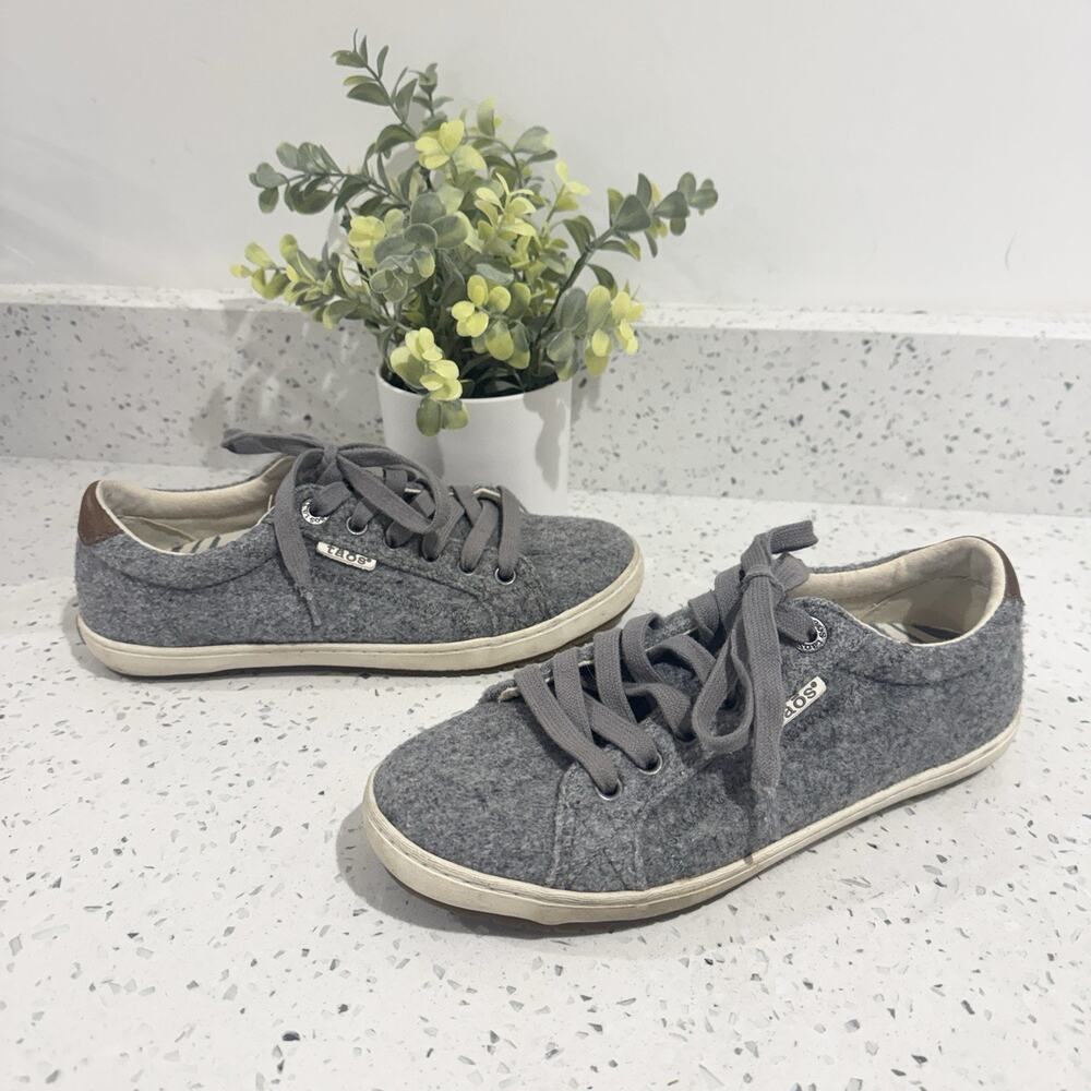 Taos Starburst Wool Sneakers Grey Size 6 PB